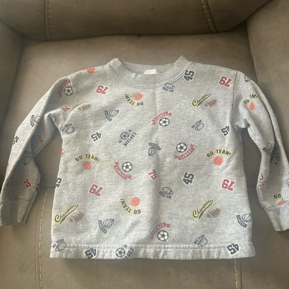 Vintage sports toddler sweatshirt